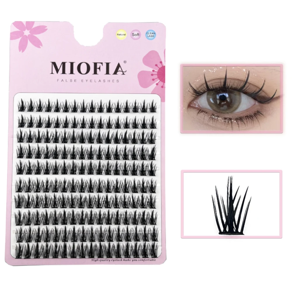 1 Box/160 Bunches Mink Eyelashes Natural Eyelash Extension 3D Russian individual Eyelash Cluster Makeup Tool DIY Lashes Cilia