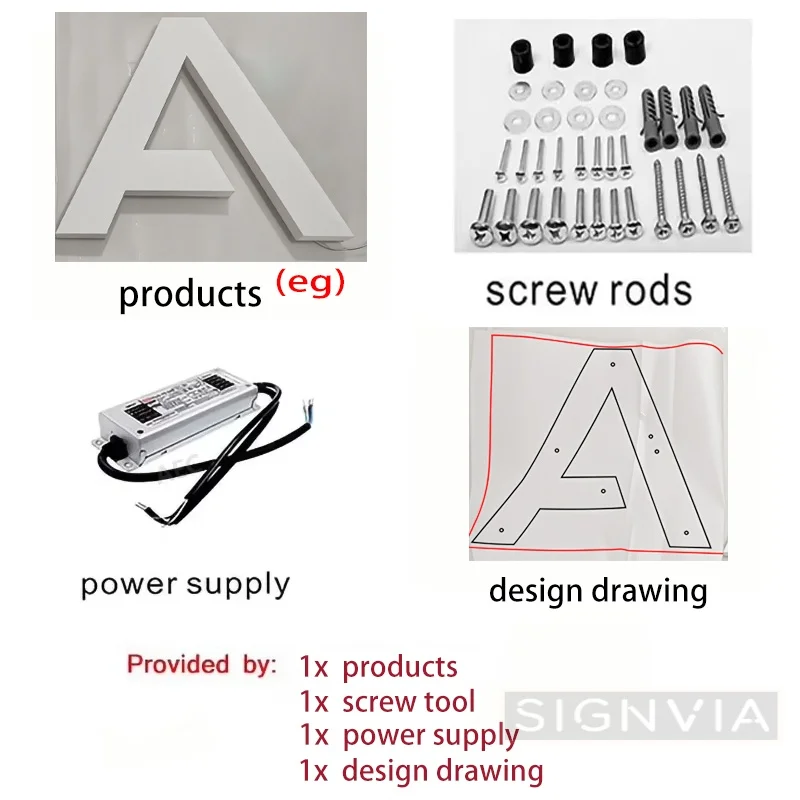 Custom 3D LED Backlit Sign Metal Letters for Storefront Business Outdoor Illuminated Waterproof Signage Light Up Advertising