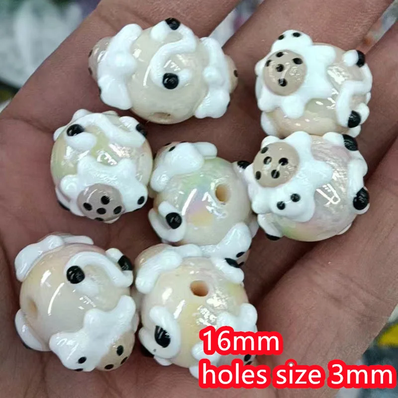 New style 50pcs/lot 16mm drop oil tortoise pattern print geometry rounds shape resin beads diy jewelry garment/pen accessory image 4