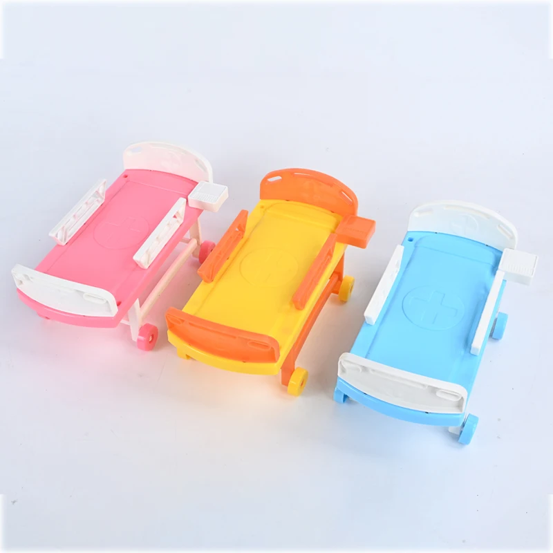 Juguete para jugar a las casitas para niños, cama de Hospital, simulación de médico, enfermera, accesorios de juego masculino y femenino, cama de muñeca, cama médica, juguete