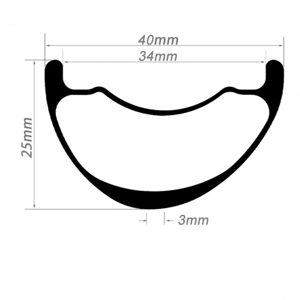 

Суперсветильник обод из углеродного волокна 27.5er/29er, 40x25 мм, внутренняя ширина 34 мм, асимметричный бескамерный обод для горного велосипеда, полный карбоновый обод для XC AM DH
