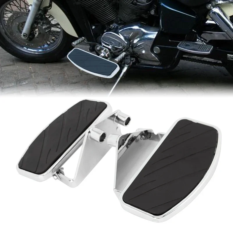 Motorcycle Rider Passenger Floorboard Footboard Pedal Footpegs Foot Pegs Black For Honda Shadow ACE VT400 VT750 1997-2003