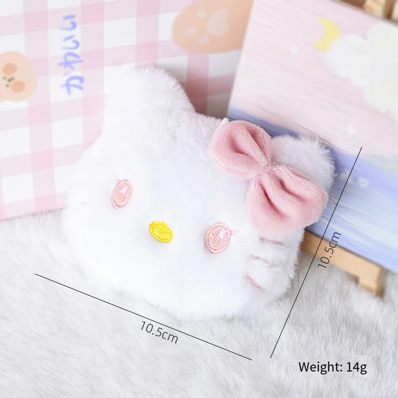 Sanrio Pluche Cartoon Broche Hello Kitty Melody Black Beauty Melody Zachte Pluche Pop Rugzak Tas Decoratief Kindercadeau