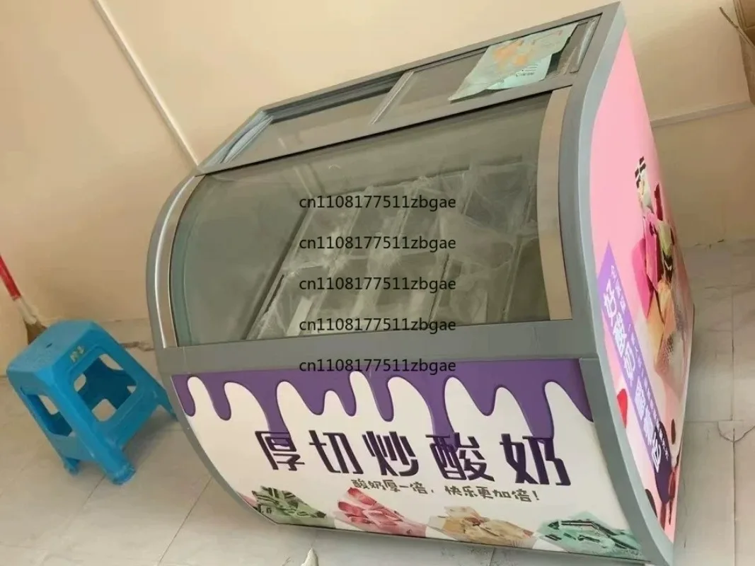 Four - Color Popsicle Display Cabinet for Commercial Use New Commercial Large - Capacity Ice Cream Display Cabinet Freezer
