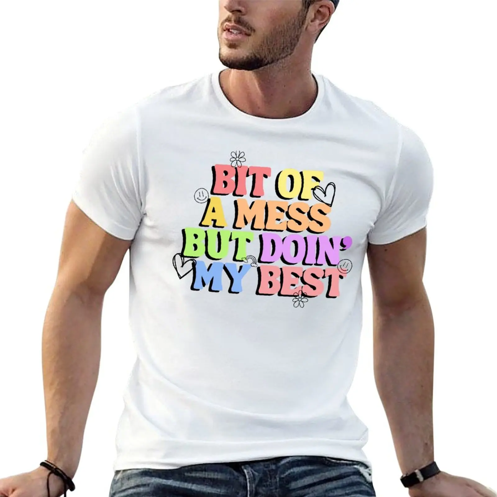 Bit of a Mess, but Doing My Best T-Shirt Summer Holiday T-Shirt