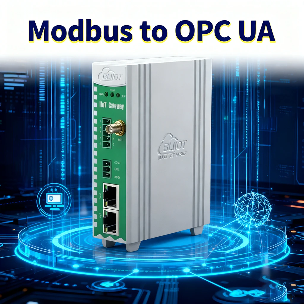 Il convertitore BLIIOT da Modbus a OPC UA supporta la conversione di Modbus RTU da TCP a OPC UA, 6 gateway Modbus Wifi RS485
