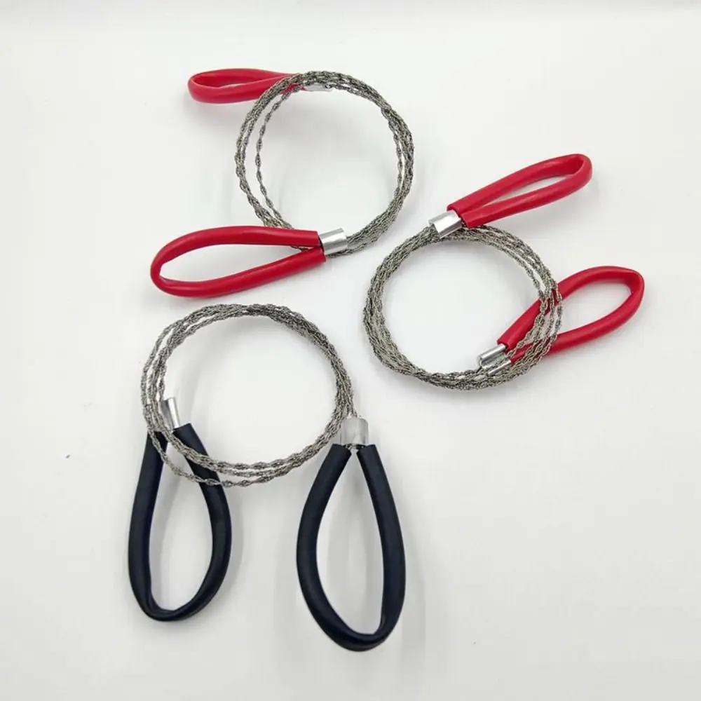 4-strand Stainless Steel Wire Saw with Handle Strong Outdoor Camping Survival Tool Manual Mini Hand Steel Wire Saw