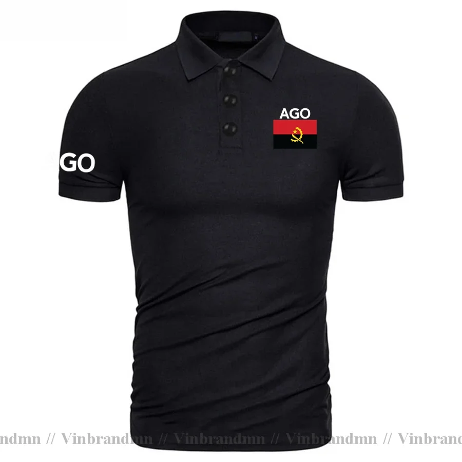 Republic of Angola Angolan Polo Shirts Men Short Sleeve Fashion Brand Shirt Country Flag Design Clothes Nation Team AGO Ngola AO