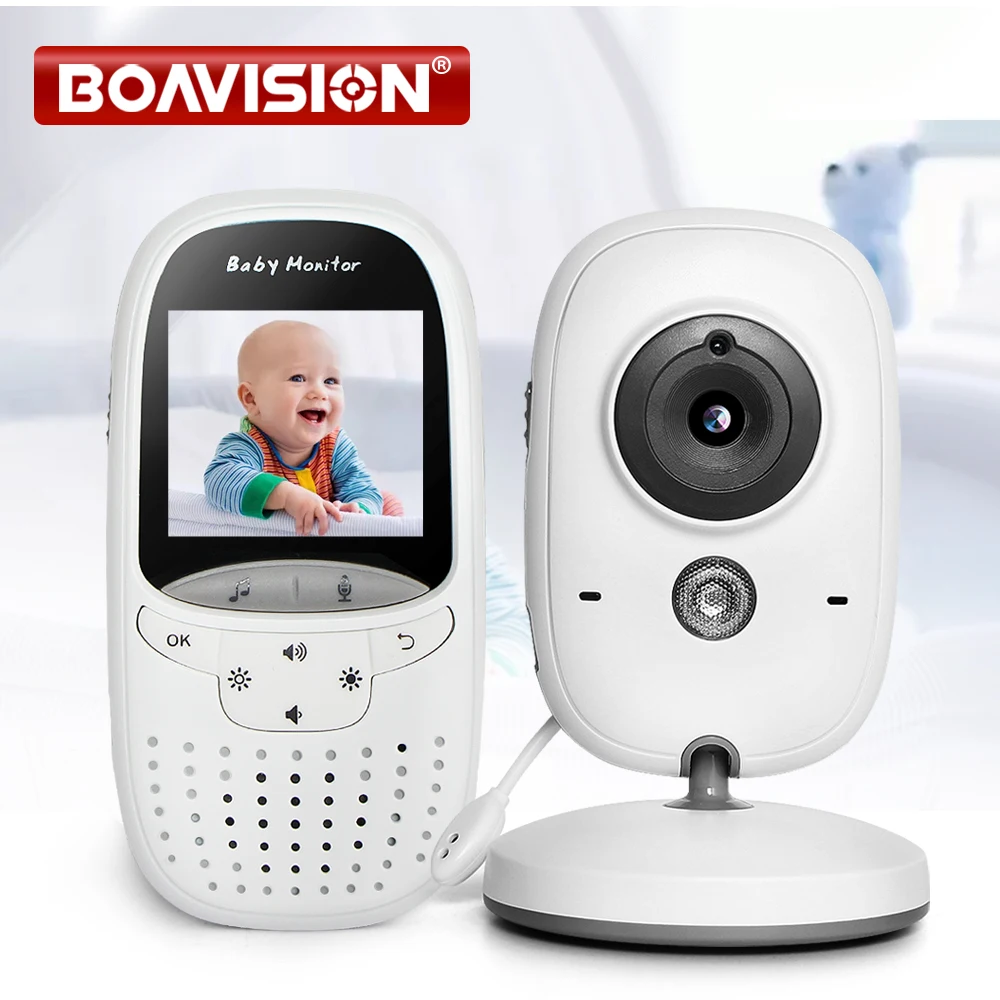 Baby Monitor VB602 IR Night Vision Temperature Monitor Lullabies Intercom VOX Mode Video Baby Camera Walkie Talkie Babysitter