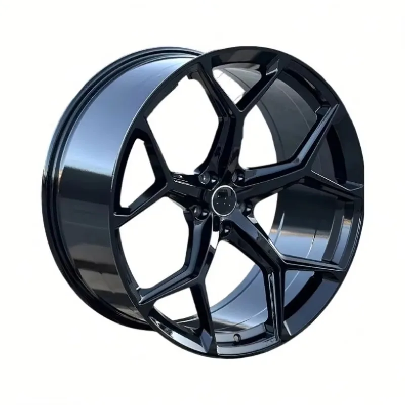 

5X112 Cast Stock 19 Inch Black Alloy Racing Wheels, High Performance Durable Rims Suitable for Most Premium Passenger Vehicles