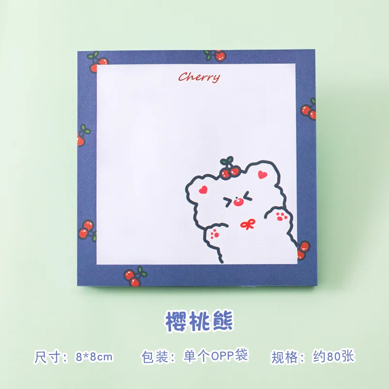 80 Sheets Sticky Stationery Notepad Posted It Office Bookmark Sticky Notes Kawaii Design Stickers In Notebook Memo Pad