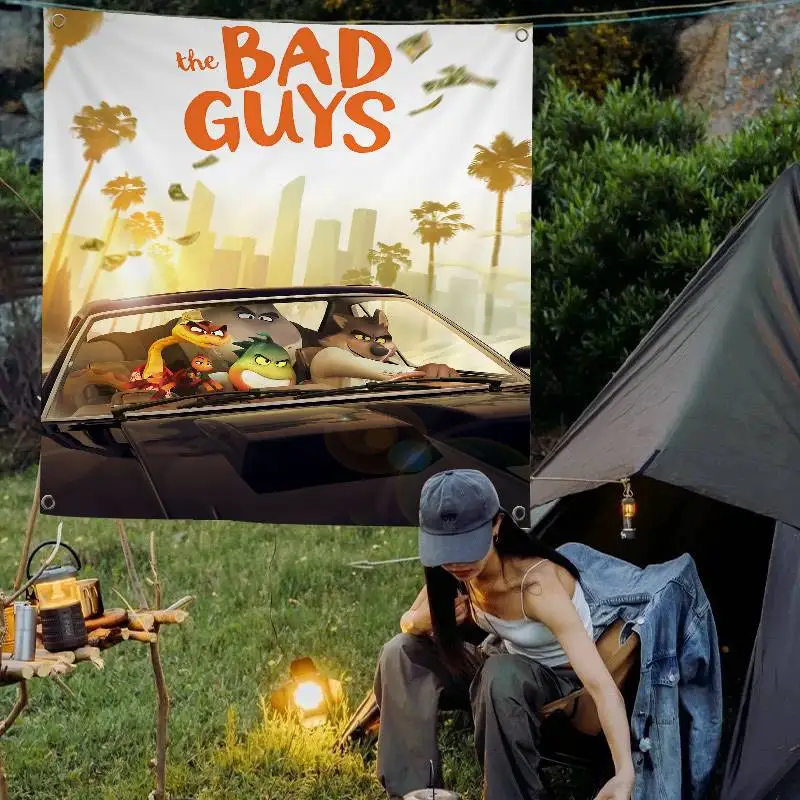 لافتة حفلات شركة The Bad Guys 2 ذات الطباعة المتقدمة للإعلان التجاري