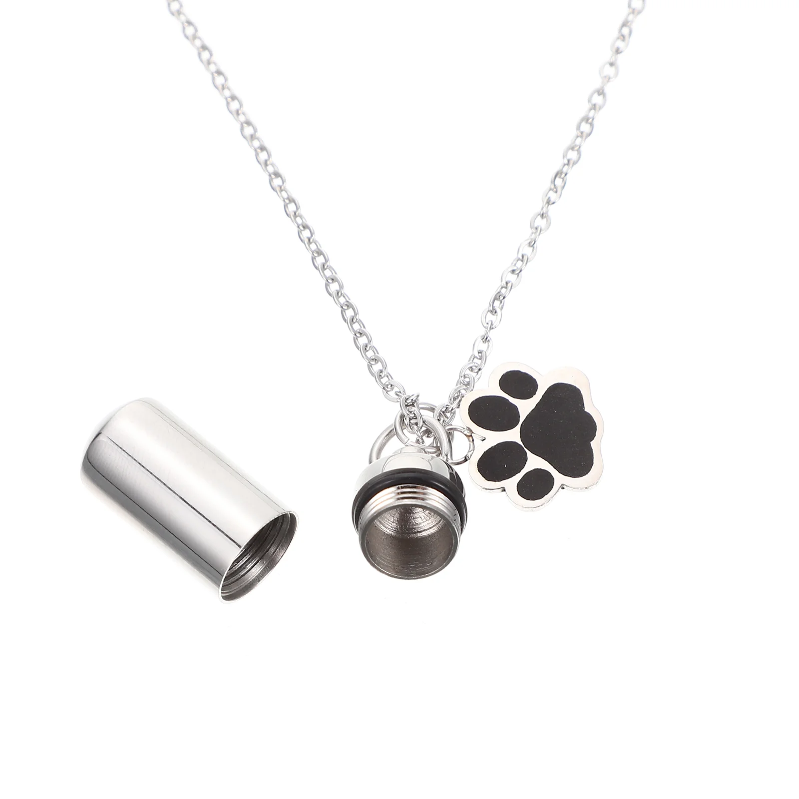 Pet Urn Necklace Hair Locket Cremation Jewelry for Ashes Hanging Jar Dog Urns Dogs Commemorate