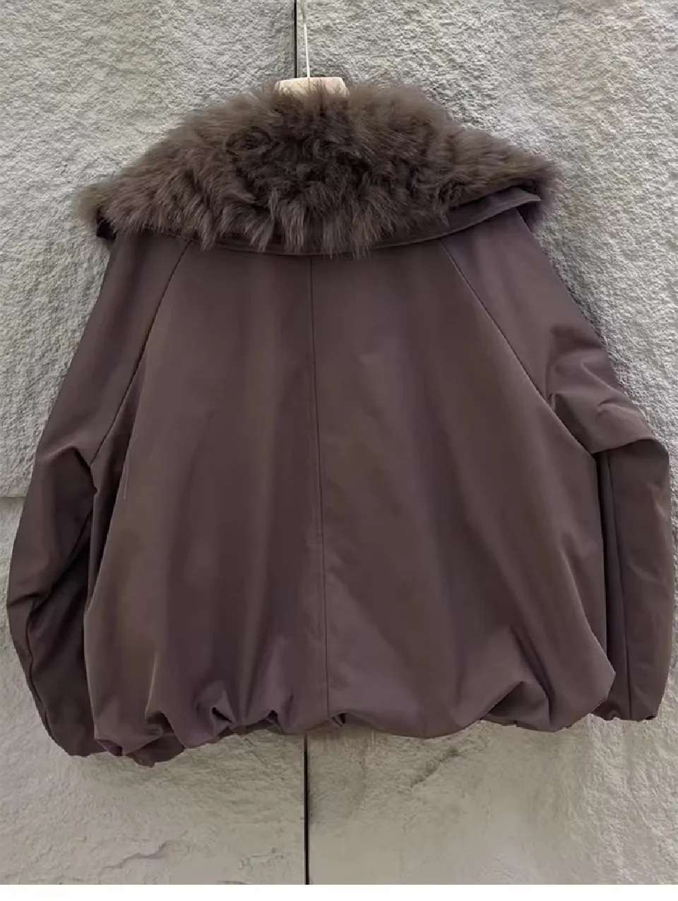 Fur Jackets Winter Natural Real Fox Fur Coat Detachable Collar Short Coat Women Loose White Duck Down Jacket Warm Fur Parka