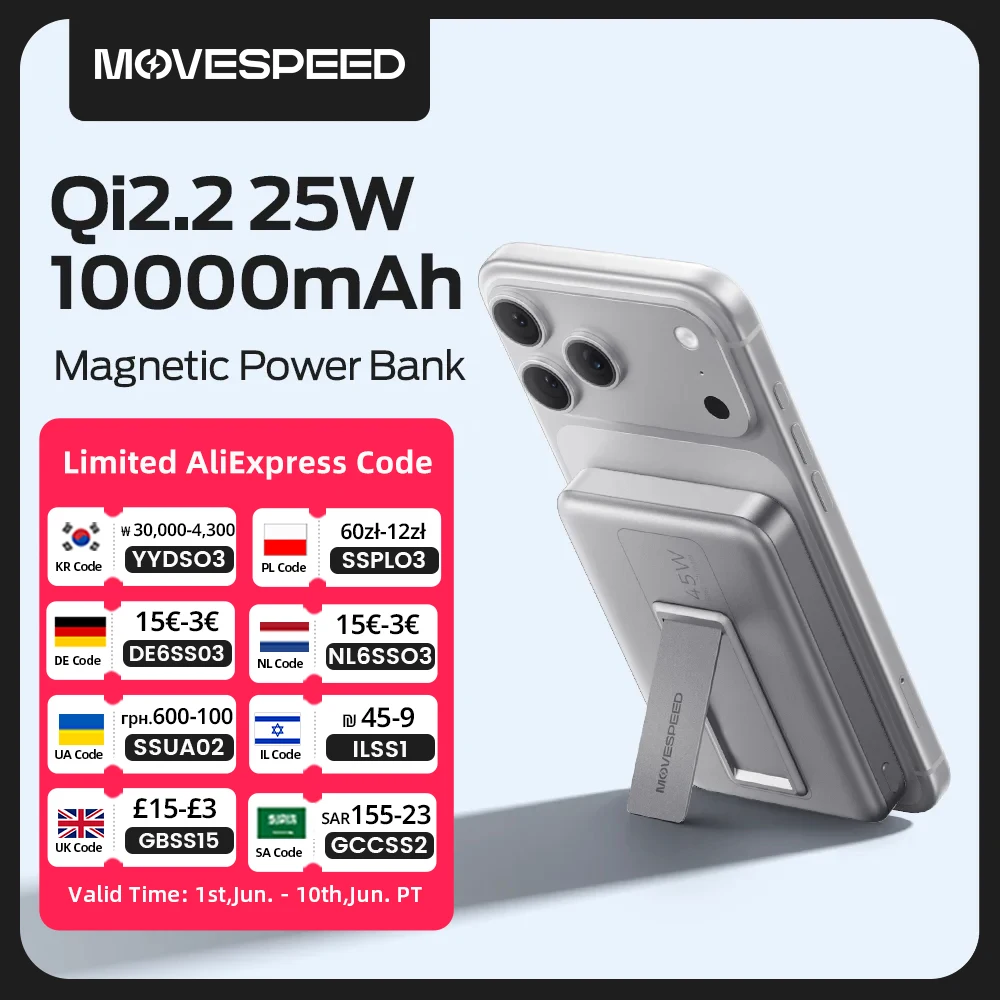 ?CCC?MOVESPEED JP387Pro Qi2.2 Magnetic Wireless
