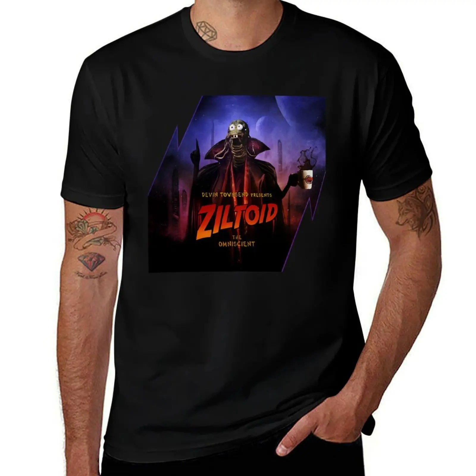

Ziltoid The Omniscient Album Cover Art T-Shirt Sports Basic Short Sleeve T-Shirt