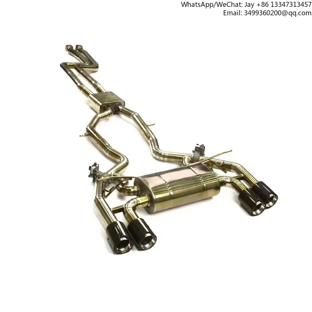 

For BMW M3 M4 M2C F80 F82 M2 Competition 3.0T high quality cat back exhaust valve vetronic exhaust pipe titanium alloy 2015-2019