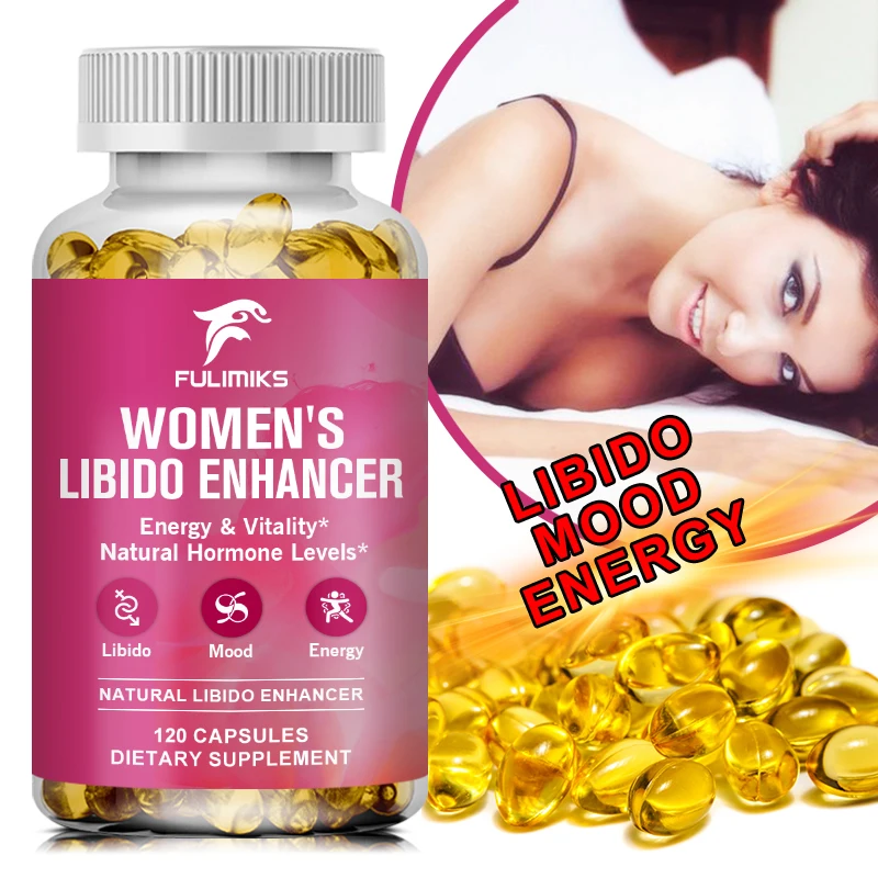 Cápsulas potenciadoras femeninas Fórmula de vitamina femenina apoya energía, ginseng, raíz de maca, suplemento de soporte femenino