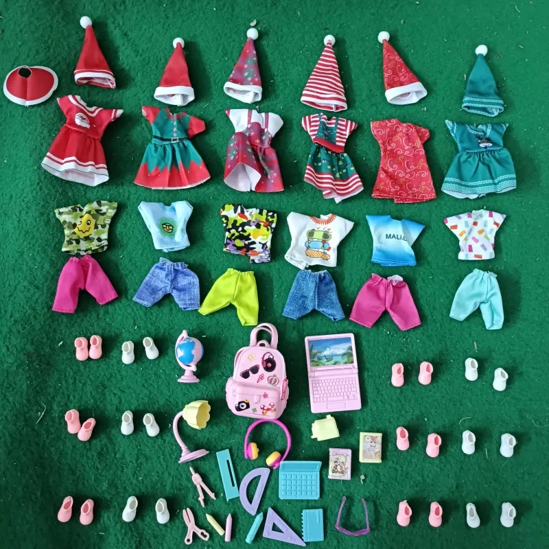 Bestseller Hochwertige 5,5 Zoll Puppenkleider Kinder 14cm Puppenzubehör Weihnachtskleid Mini-Badeanzug Geburtstagsgeschenk – Detail 1