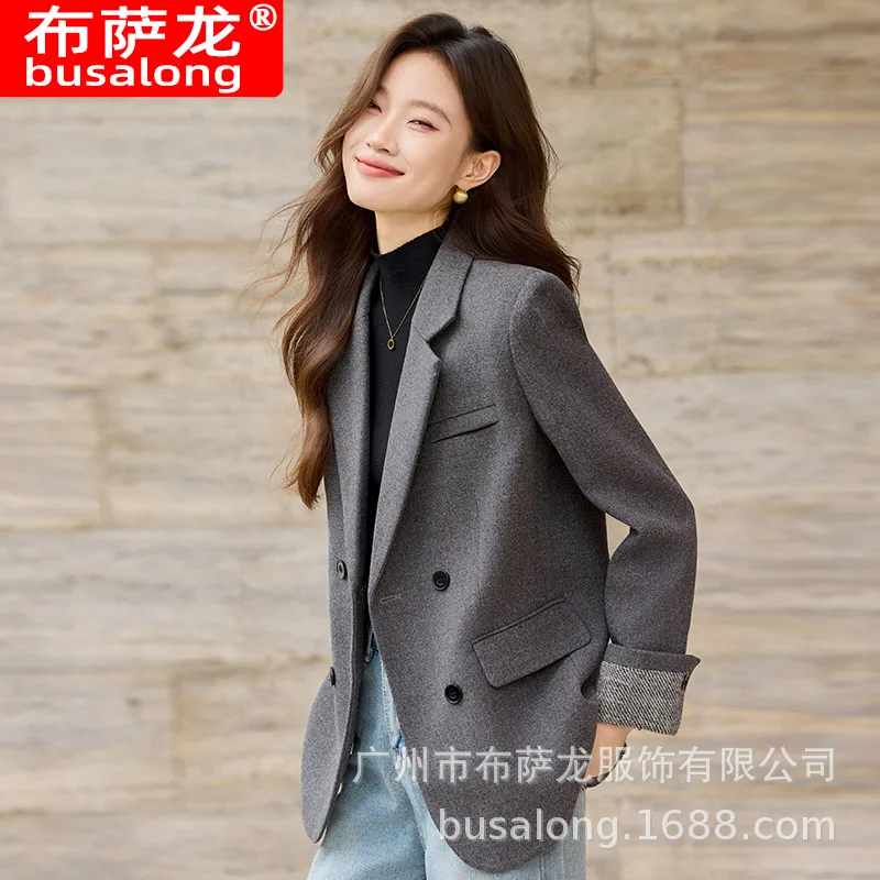 2025New élégant mode costume décontracté femmes à manches longues professionnel Blazer formel femmes unique veste Workwear1893