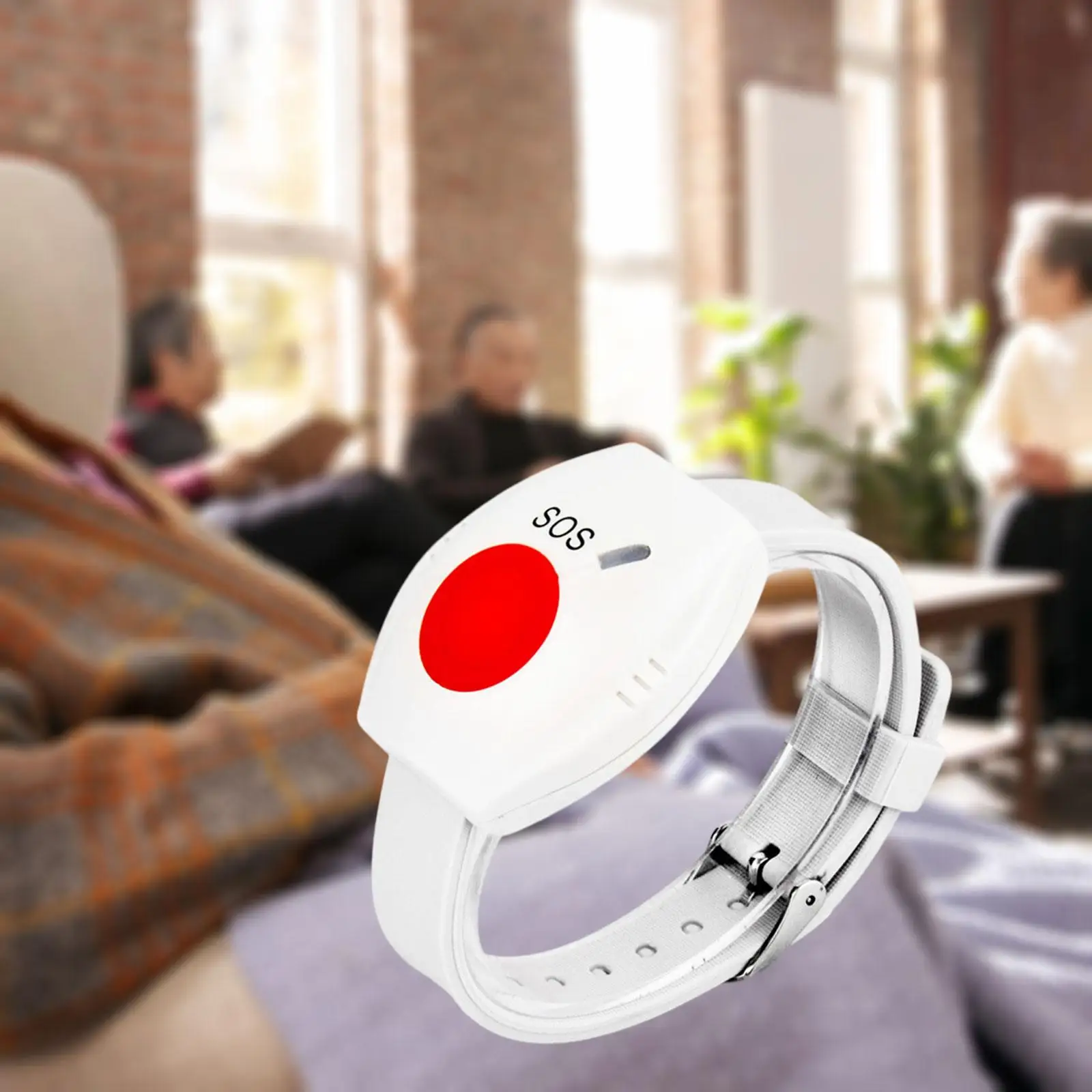 Relógio sem fio com botão emergência, alarme para enfermeira paciente e idosos