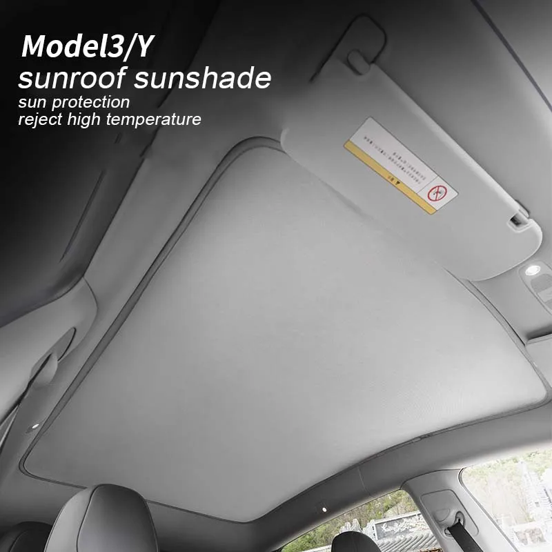 Sunroof Sunshade for Tesla Modely 2016-2021 Roof Sun Protection Heat Insulation Sunshade Block Uv Rays Car Protection