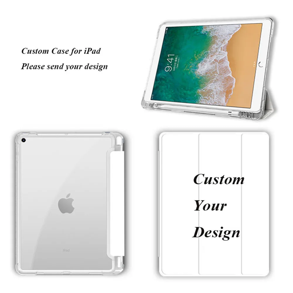 Custodia intelligente personalizzata per iPad Air 4 5 10.9 pollici 2022 iPad Air Tri Fold Cover Funda Auto Wake Sleep con portamatite Tablet Capa