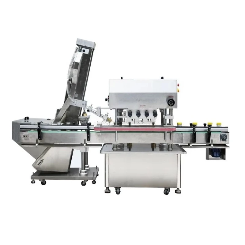 High-speed Rotary Capping Machine, Fully Automatic Mechanical Type, Custom Capper for Bottles & Metal Packaging Line