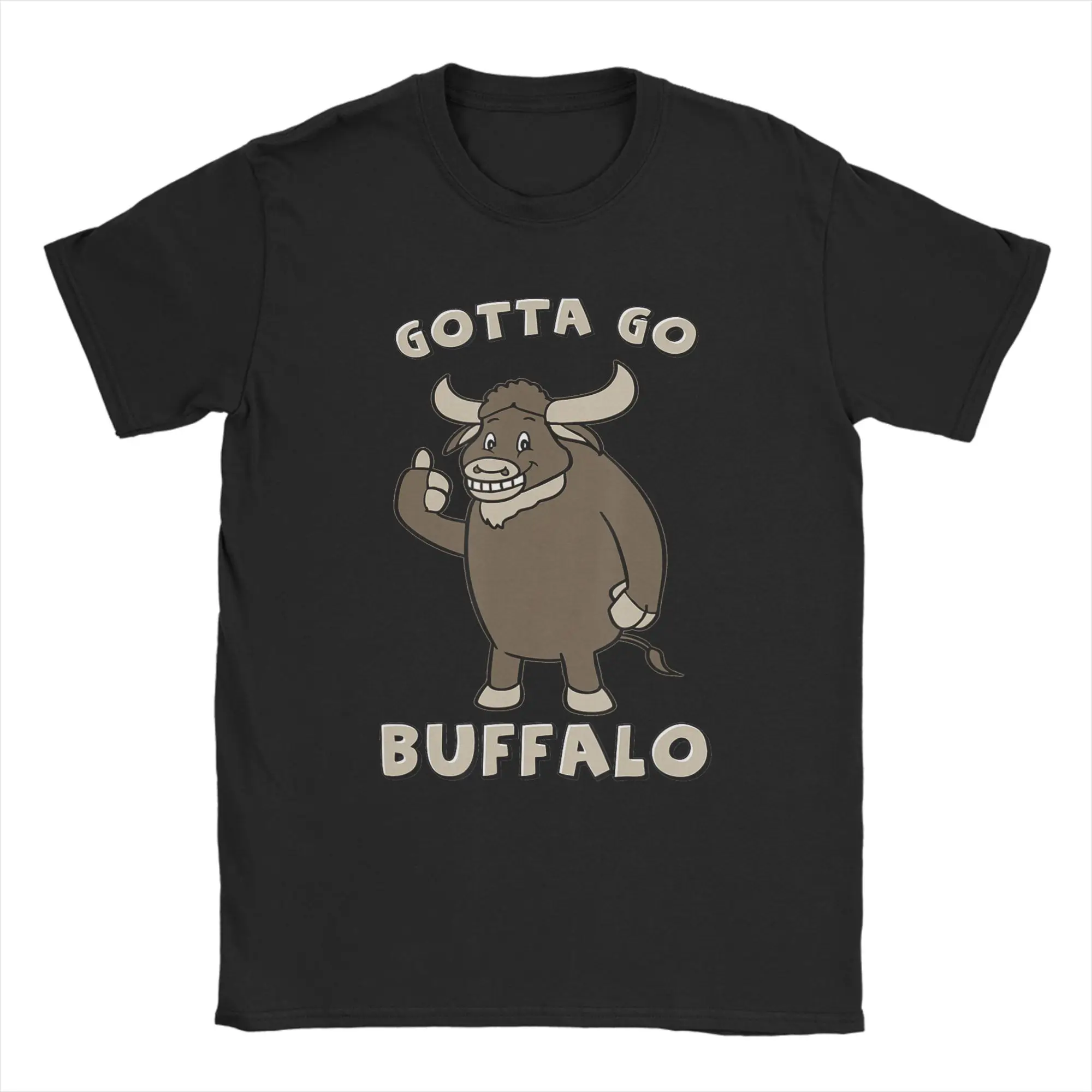 Western Bison Gotta Go Buffalo Rodeo T-Shirt Men  Fashion Pure Cotton Tee Shirt Crewneck Short Sleeve T Shirt Summer Tops