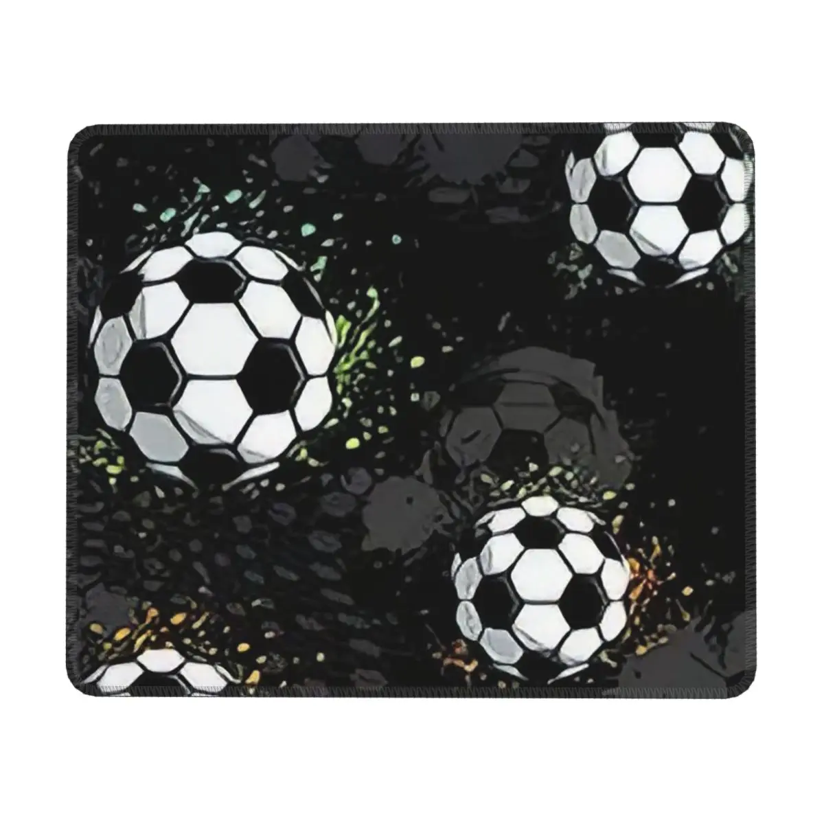 Football Graffiti Pattern Multi-size Mouse Pad Computer Keyboard Mouse MatGaming PC Laptop Desk Mat OfficeAccessories Table Mats