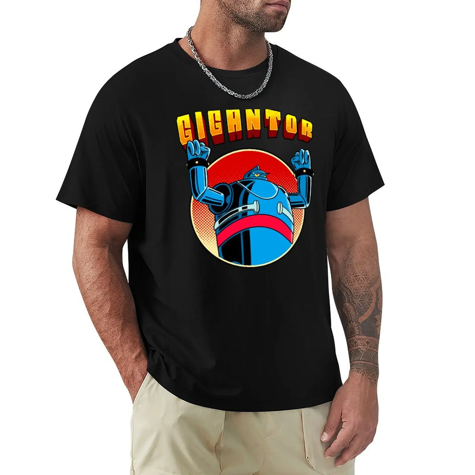 

Retro Gigantor T-Shirt vintage t shirts summer tops mens graphic t-shirts hip hop