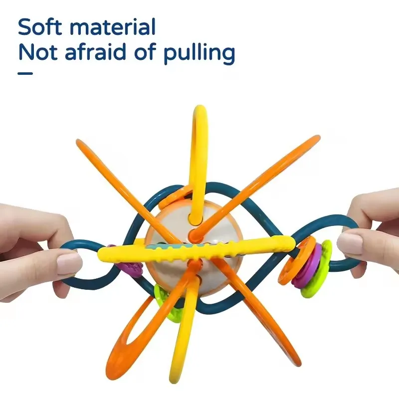 Jouet de dentition sensoriel pour bébé, jouets rampants Montessori pour bébés de 0 à 12 mois, hochet boule bossue, jouets à mâcher sensoriels pour enfants de 0 à 12 mois
