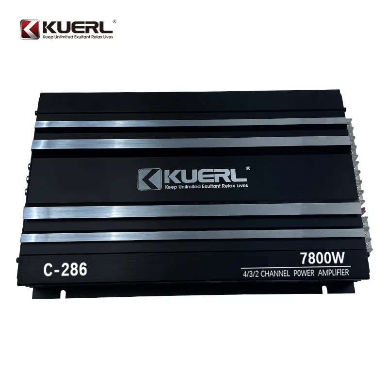 Originale C-286 Best-seller Car Audio Upgrade amplificatore di potenza a quattro canali 50 fusibili altoparlante Audio a 4 vie Subwoofer Treble