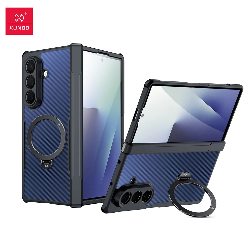 

Xundd для Samsung Galaxy Z Fold 7, чехол с магнитным держателем, защита от петли, встроенная защитная пленка для экрана для neop드 7 케이