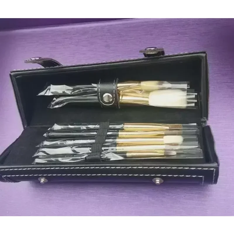 Bonne vente marque 9 pièces ensemble marron professionnel cosmétique maquillage brosse Xj002