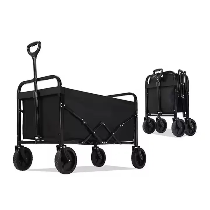 

Outdoor Beach Wagon Camping Cart Trolley Garden Trail Foldable Collapsible Folding Utility Cart Wagon