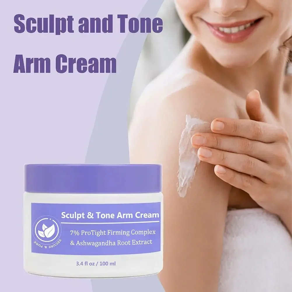 100ml Purple Lift And Firm Arm Cream Deeply Hydration Sculpt & Tone Arm Cream, Tightening Smoothing Loose Crepey Skin On The Arm