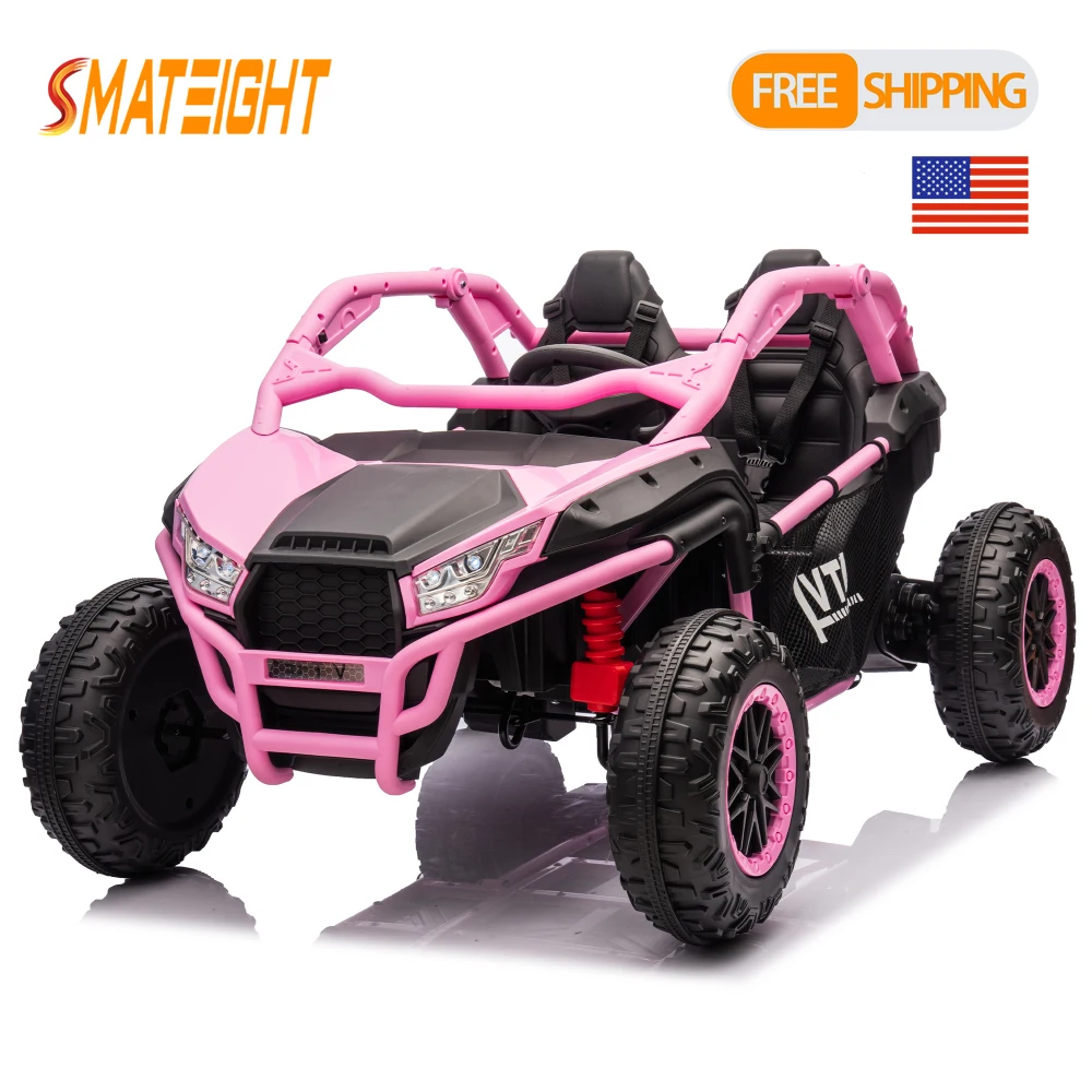 

24V Two-seater Ride On UTV Toys 400W Super high power Four-wheel Suspension Bluetooth Rear storage space For aged 3+