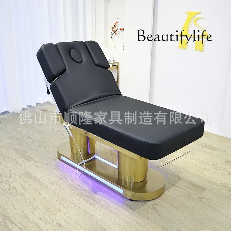 Electric beauty salon special massage bed warm multi-functional physiotherapy bed