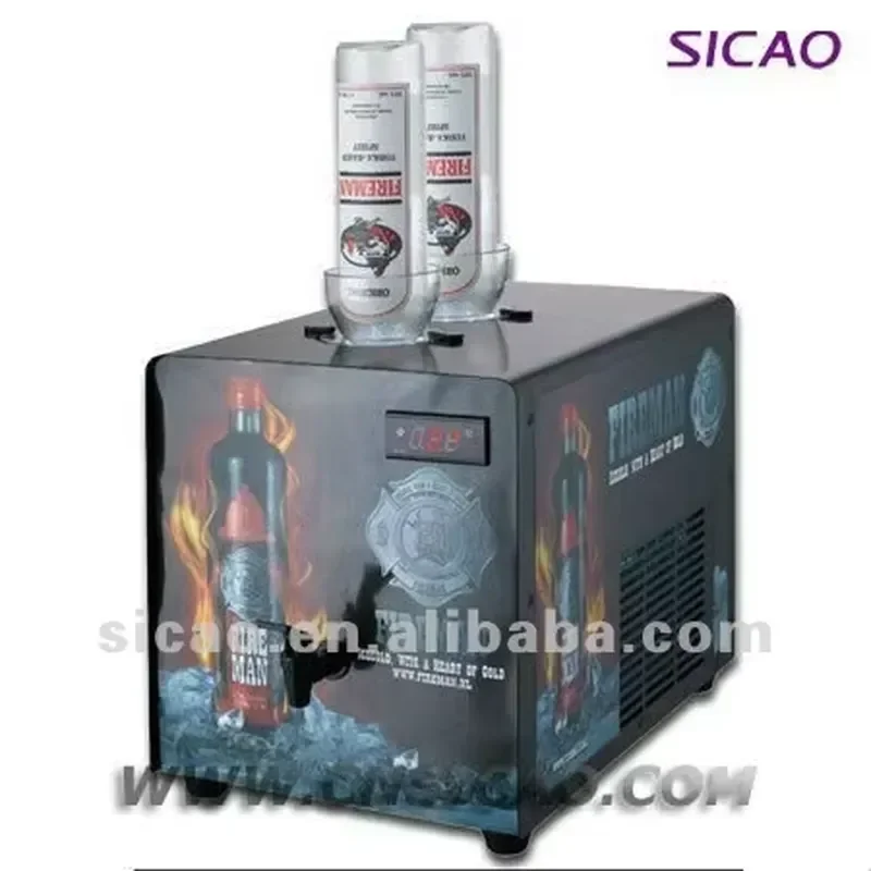# for 2 Bottle Ice Shot Machine Liquor Chiller Cold Vodka Dispenser Refrigerator Bar Party Drink Cooler Home Kitchen Accessories