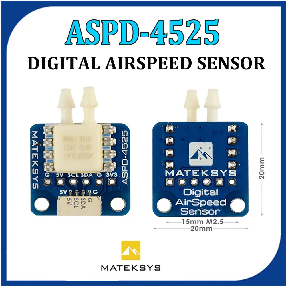 Matek System Mateksys 4525 Analog Airspeed Sensor ASPD-4525 for RC FPV Racing Drone Frame F405 F722 F411 WING