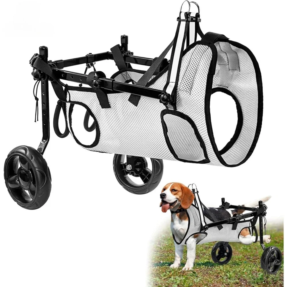 Updated Dog Wheelchair,Small Dog Carts with Wheels,Light Weight Wheelchair for Leg Support,Dog Carts For Disabled Hind Legs