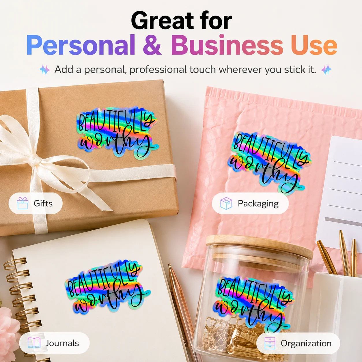 Customized 96Pcs Holographic Laser-Printed Qr Code Stickers, Customizable Irregular Shapes, Personalized Stickers, Social Media Stickers, Metallic Qr Code Stickers, Custom Stickers, Customize the Pattern You Like, and the Qr Code