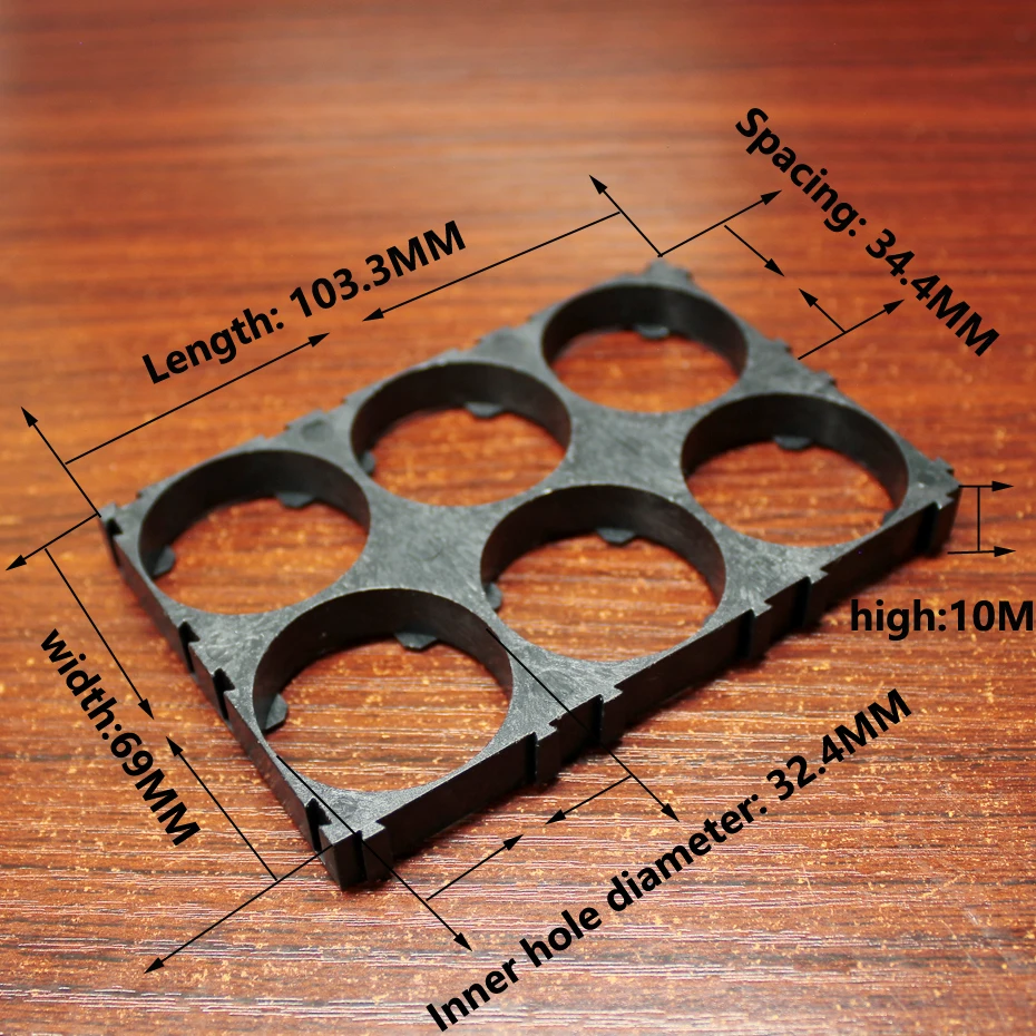 10pcs/lot Lithium battery universal bracket 32650 32700 32900 lithium battery fixed base snap connection assembly bracket seat