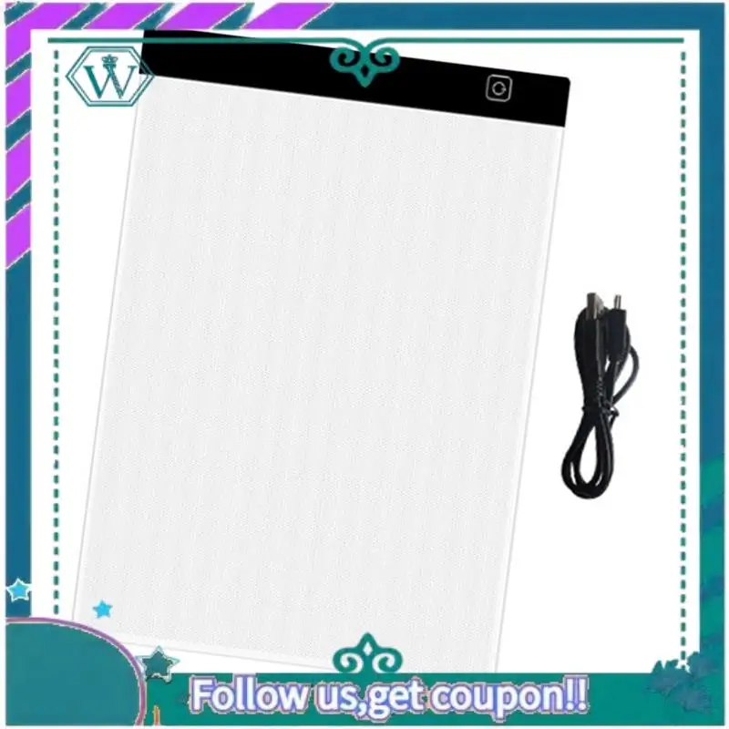 

A75Q-Children's LED Copying Table With 3 Adjustable Brightness Levels, Transparent Drawing Notebook