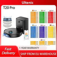 Ultenic T20 Pro Robot Vacuum Cleaner, 8000Pa Suction, 3 Cleaning Modes, Smart Lidar Navigation, 2-in-1 Dust & Water Tank