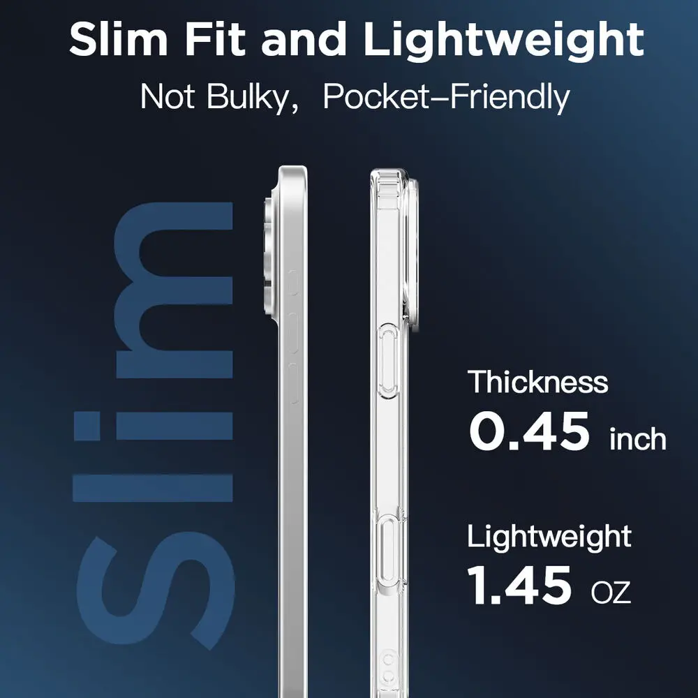 حافظة هاتف شفافة مغناطيسية أصلية لهاتف آيفون 17 Air 16 15 14 13 12 11 Pro Max Plus 16e E Magsafe غطاء سيليكون Funda