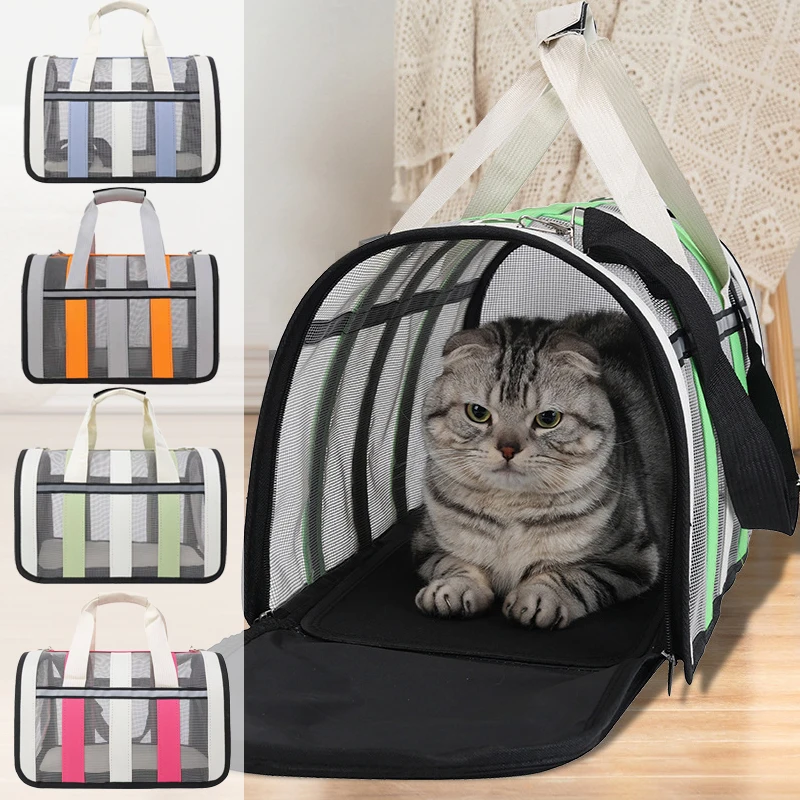 حامل سفر ناعم الوجه للحيوانات الأليفة ، حقائب طيران محمولة ، حقيبة حمل للسفر ، حقيبة كتف واحدة ، كلب وقطة ، جرو وهريرة #1