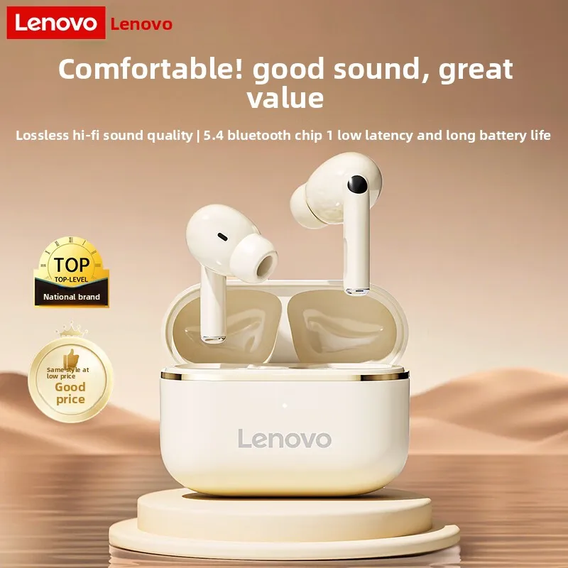 

Оригинальные беспроводные наушники Lenovo EA230 с микрофонами, наушники с шумоподавлением вызова, Hi-Fi стереозвук Bluetooth 5,4 TWS наушники