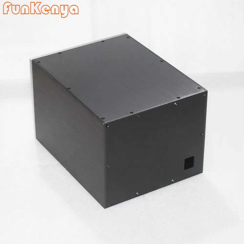 W280 H232 D358 Multi Purpose Power Box Shassis Isolation Transformer Anodized DIY EU US Plug Socket Case Custom Drill Rear DAC